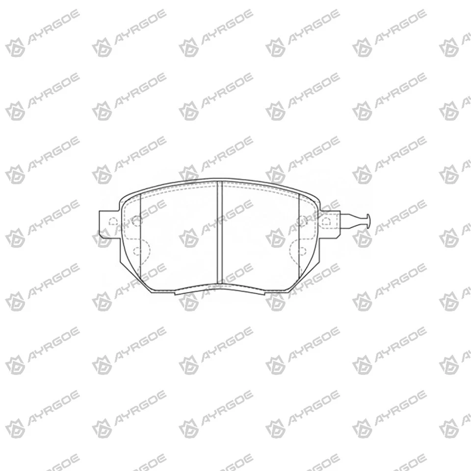 D1264 Pad Brek untuk VW Scirocco 137,138