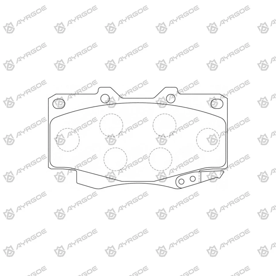 D2160mh Brake Pad untuk Toyota