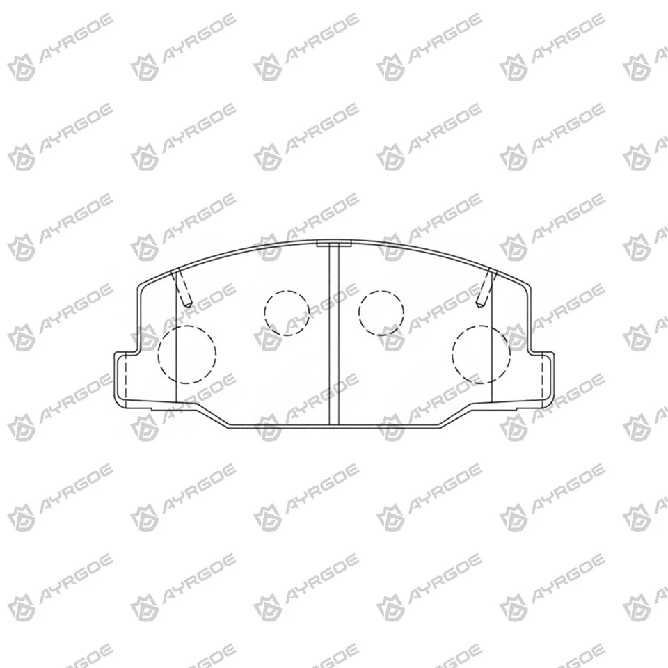 Pad brek PN1217 untuk Toyota Previa TCR10, TCR11