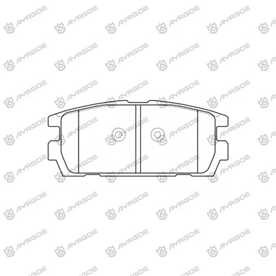 D11139m Pad Brek untuk Hyundai Terracan NM61