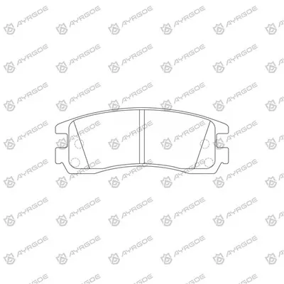 D11332MH Pad Brek untuk Chevrolet Alero 69