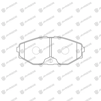 D1222 Pad Brek untuk Nissan
