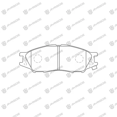 D1233MH Pad Brek untuk Mazda 323 BJ12