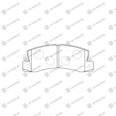 D2053mh Pad Brek untuk Mitsubishi Colt Z31a, Z32a