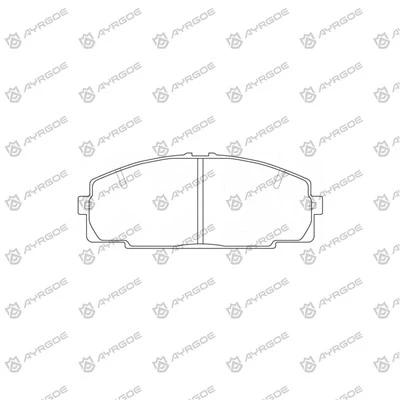 D2064H Pad Brek untuk Toyota Granvia VCH16W