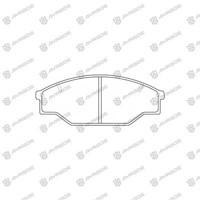 D2069H Pad Brek untuk Toyota Dyna KDY221