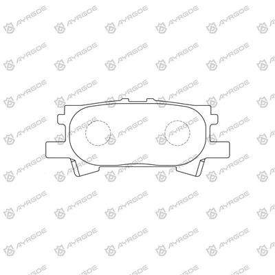 D2250H Brek Pad untuk Toyota