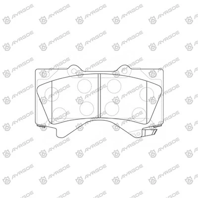 D2278H Pad Brek untuk Toyota