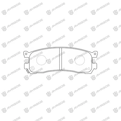 D3044 Pad Brek untuk Mazda Xedos 9