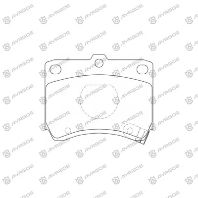 Pad brek D3050mh untuk Kia Pride FA