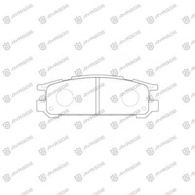 Pad brek D7020m untuk Subaru Legacy B10bc