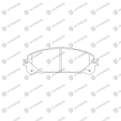 PN1845 Pad Brek untuk Toyota Rav 4 Axah54